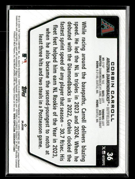 2025 Topps Flagship 2 Costco Exclusive #36 Corbin Carroll
