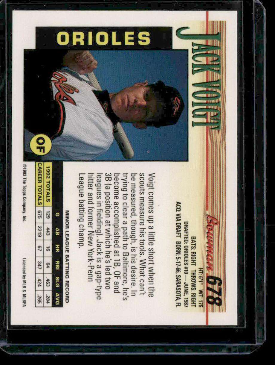 1993 Bowman #678 Jack Voigt