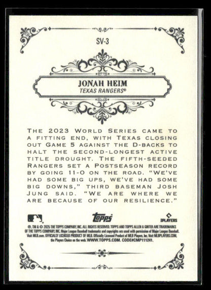 2025 Topps Allen & Ginter Single Cards