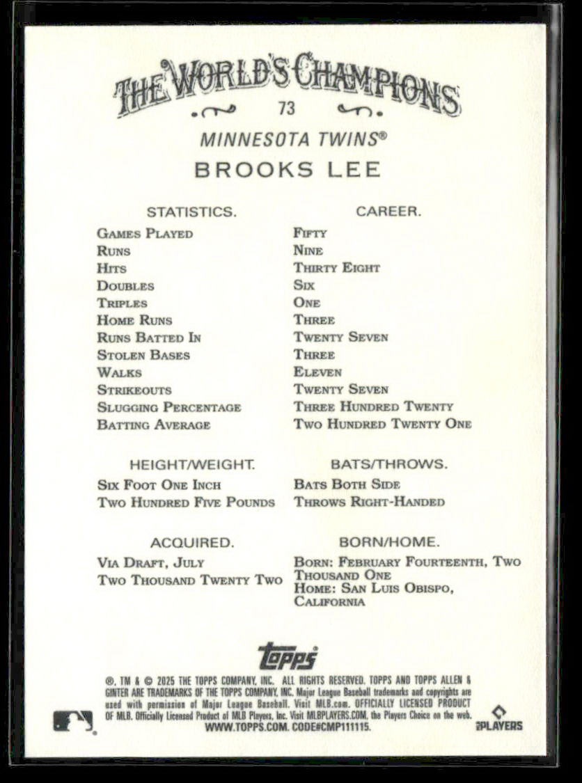 2025 Topps Allen & Ginter Single Cards