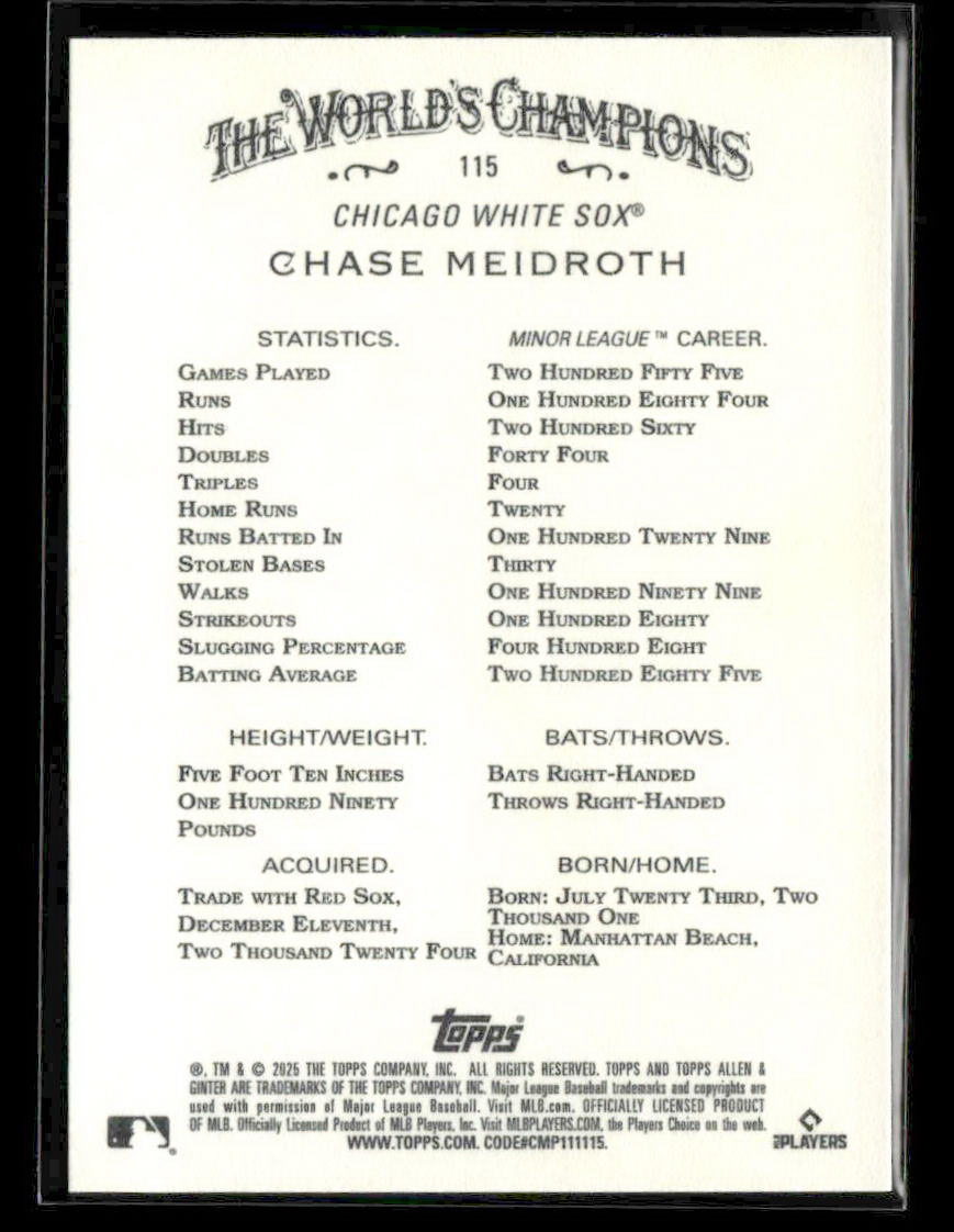 2025 Topps Allen & Ginter Single Cards