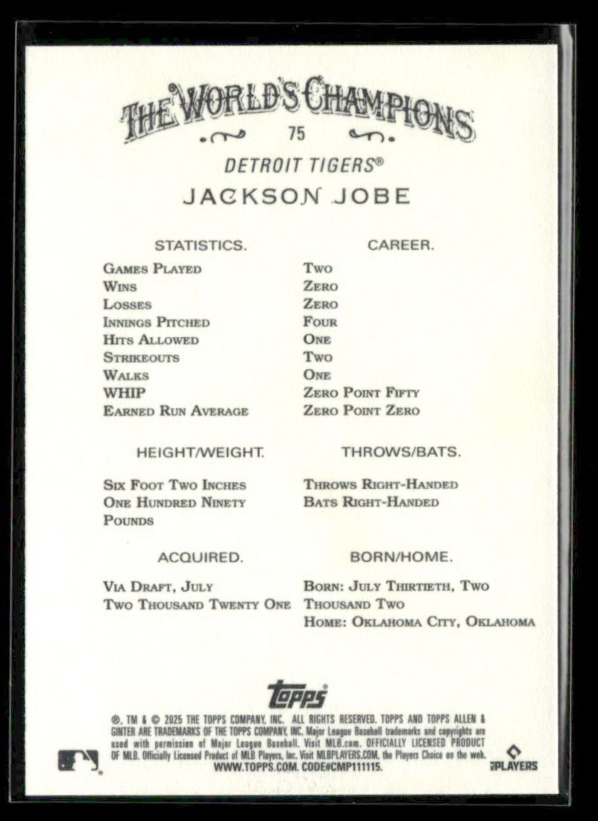 2025 Topps Allen & Ginter Single Cards