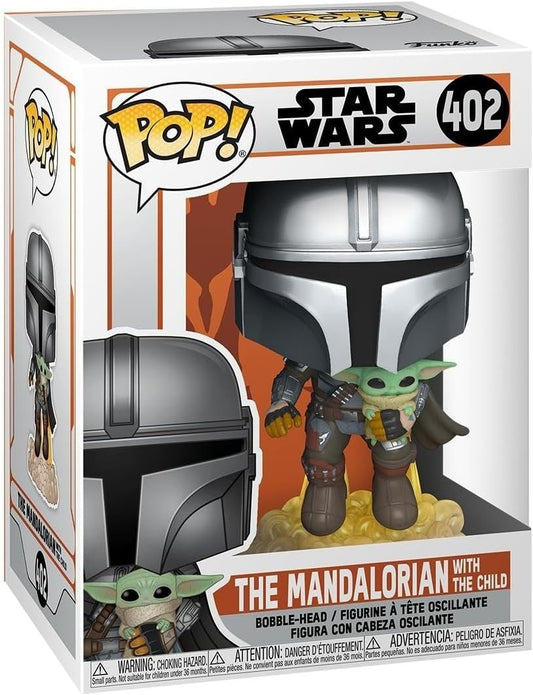Funko Pop! Star Wars #402 – The Mandalorian with The Child Jetpack