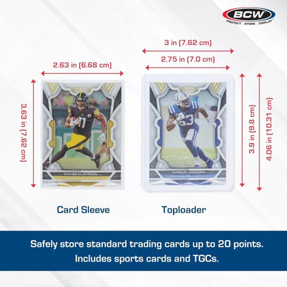 BCW Card Sleeves & Toploaders Combo Pack — 100 Count
