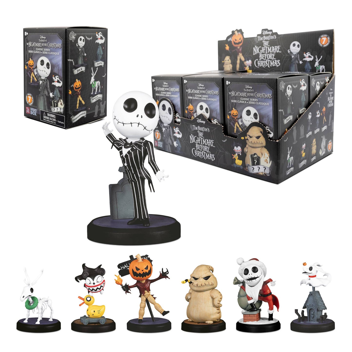 This Disney Tim Burton’s The Nightmare Before Christmas Blind Box contains a surprise mystery figure — perfect for collectors, Halloween fans, and lovers of all things spooky.