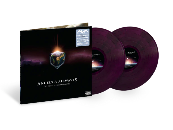 Vinyl record with cover featuring 'Angels & Airwaves' on a white background