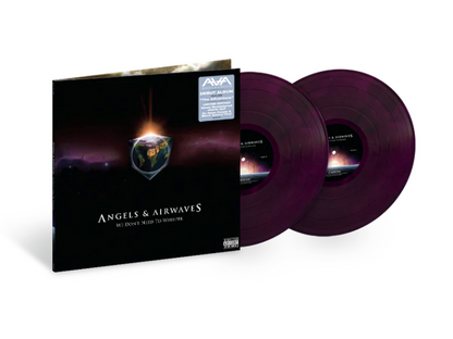 Vinyl record with cover featuring 'Angels & Airwaves' on a white background