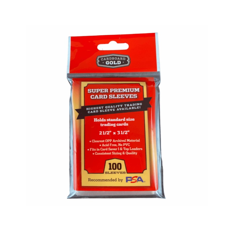 Cardboard Gold Super Premium Card Sleeves 100ct pack for trading cards