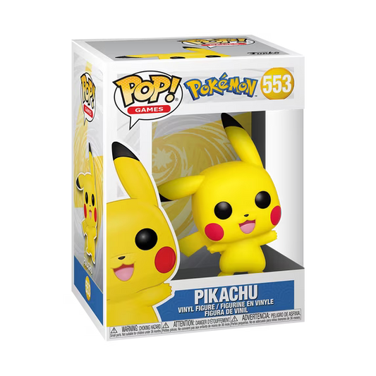 Funko Pop Games Pokemon Pikachu number 553 waving vinyl figure in original box