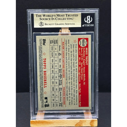 2021 Topps Chrome Platinum #TC52-27 Mike Trout 1952 Chrome Redux Beckett 10 Pristine