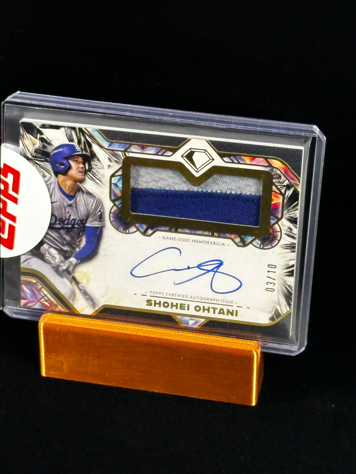 2025 Topps Diamond Icons Shohei Ohtani Autographed Jumbo Patch Black /10