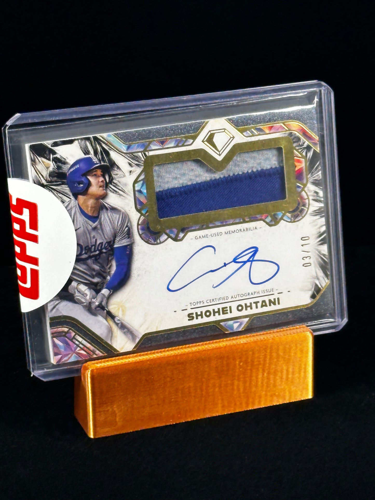 2025 Topps Diamond Icons Shohei Ohtani Autographed Jumbo Patch Black /10