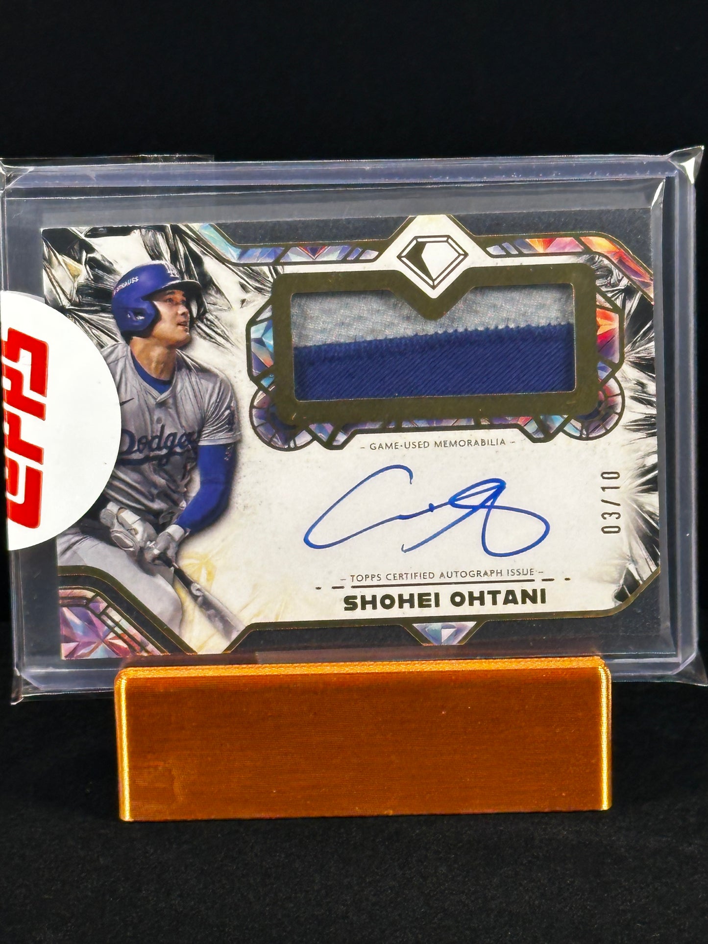 2025 Topps Diamond Icons Shohei Ohtani Autographed Jumbo Patch Black /10
