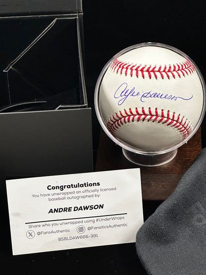 Andre Dawson Signed Rawlings MLB Baseball Fanatics Authenticated