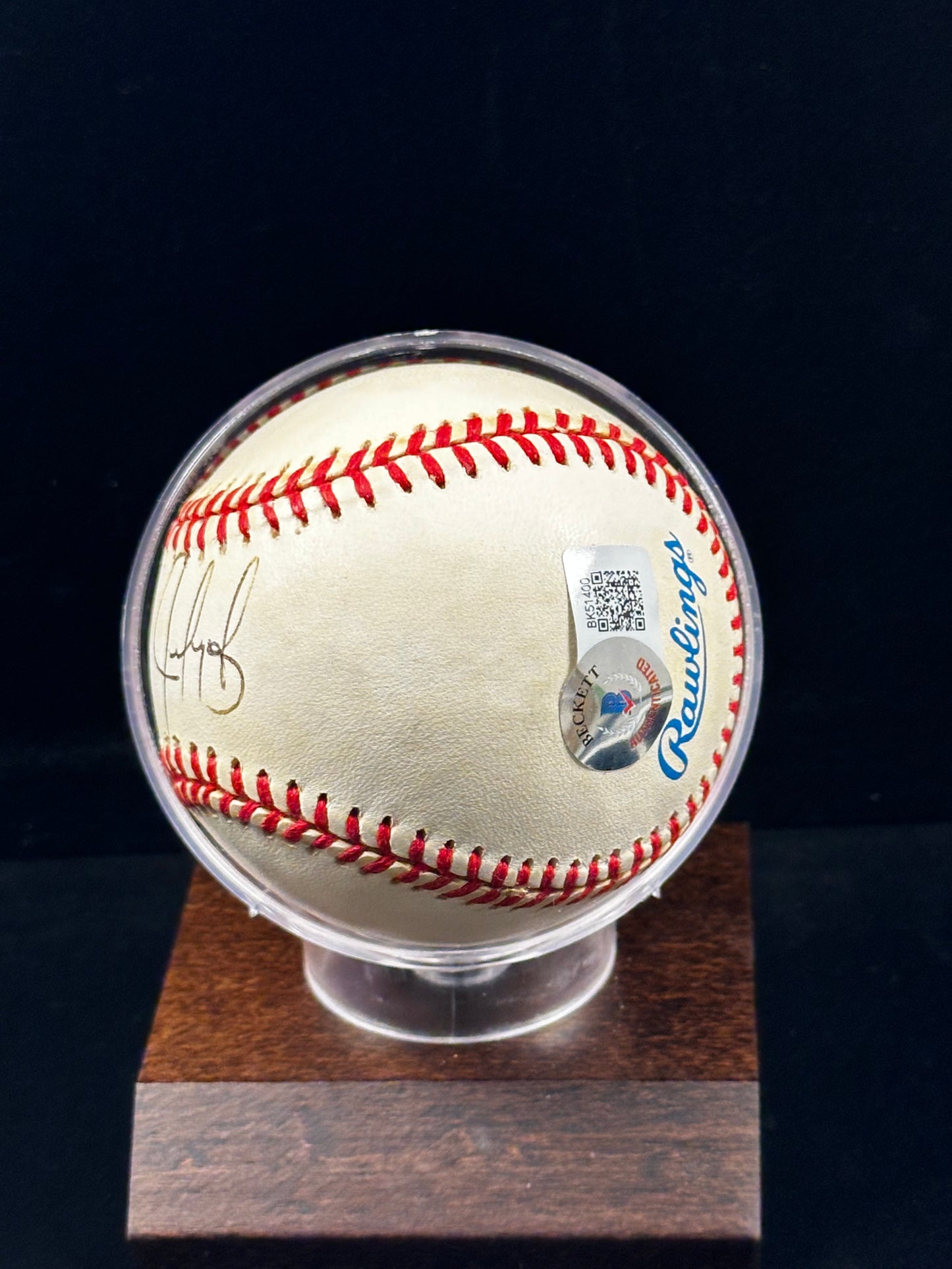 Juan González Signed Rawlings Official American League Baseball – Beckett Authenticated