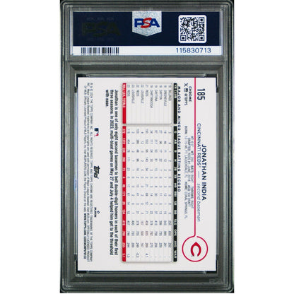 2024 Topps Chrome Logofractor #185 Jonathan India Orange Refractor /25