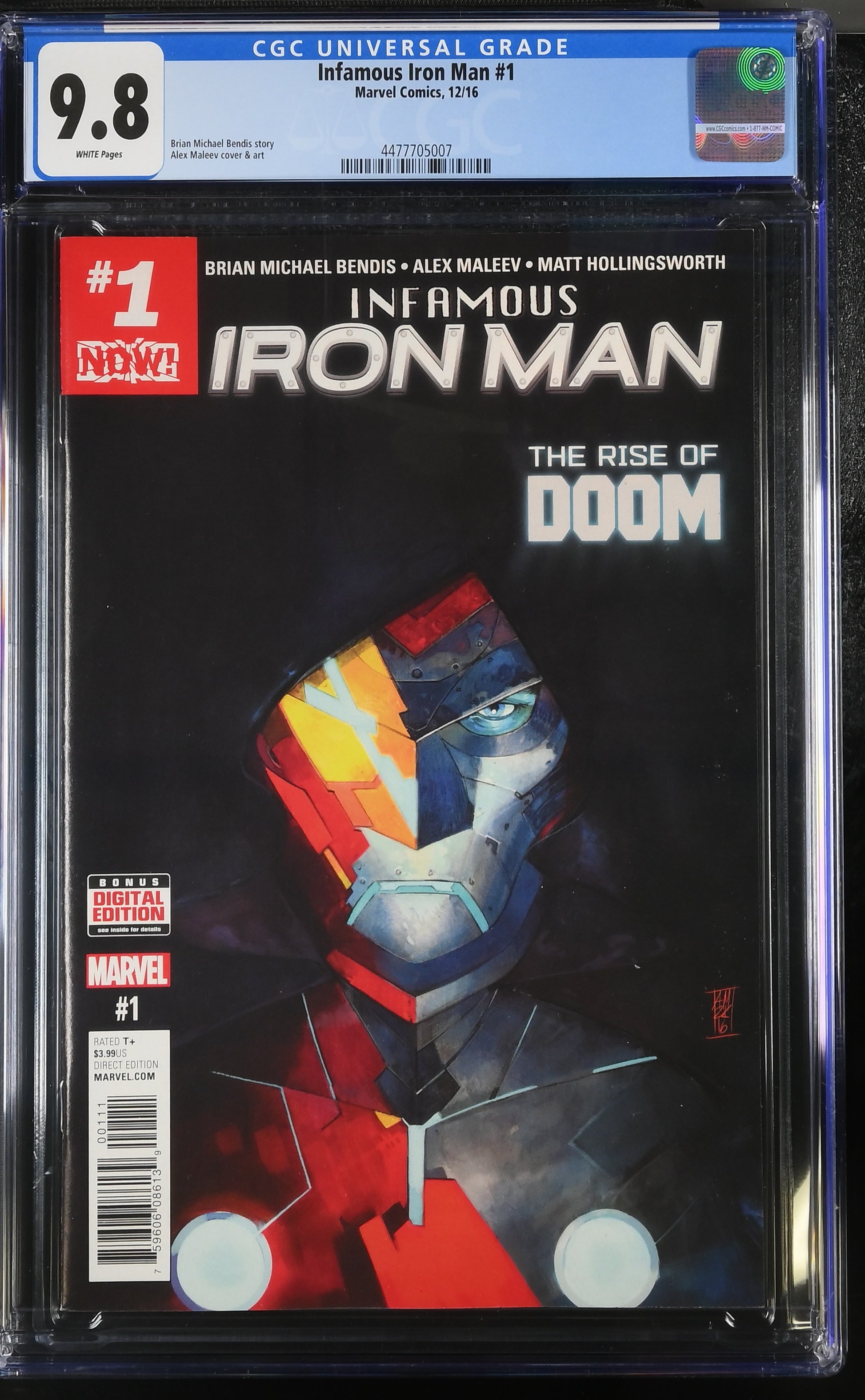 Infamous Iron Man #1 CGC 9.8 White Pages