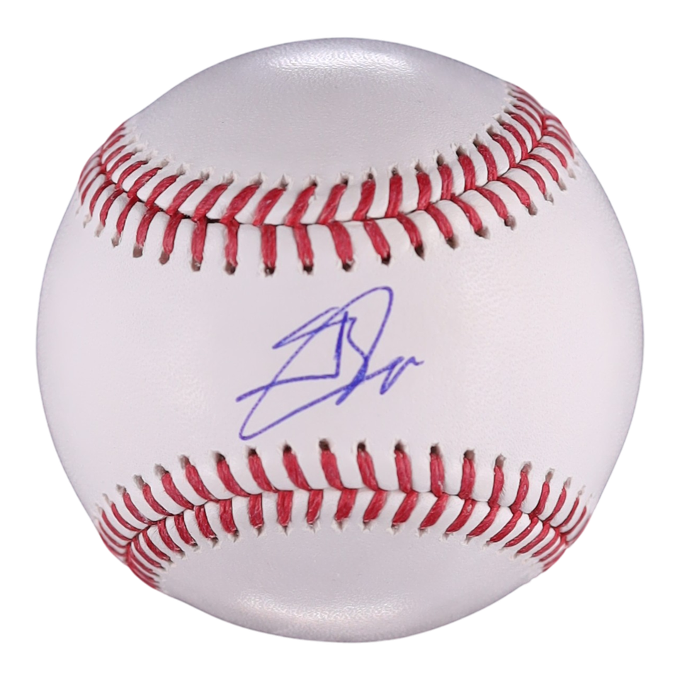 Jackson Chourio Signed Rawlings Official MLB Baseball Fanatics & MLB Authenticated