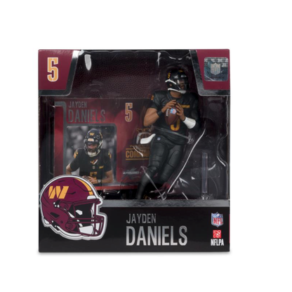 Jayden Daniels NFL SportsPicks 7-inch figure Commanders black alternate uniform