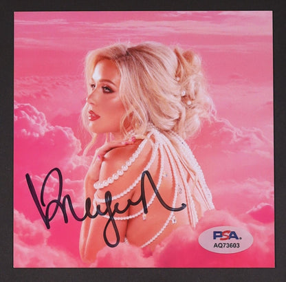 Megan Moroney Signed “Cloud 9” Framed CD Insert – PSA/DNA Authenticated