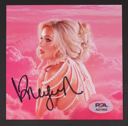 Megan Moroney Signed “Cloud 9” Framed CD Insert – PSA/DNA Authenticated
