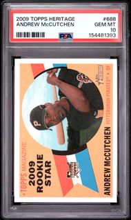 2009 Topps Heritage Andrew McCutchen Rookie Star #68 PSA 10