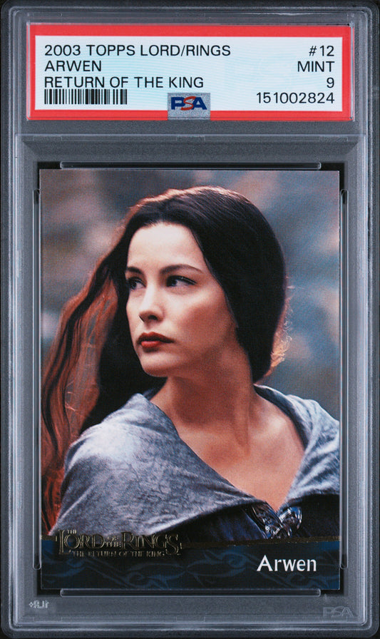 2003 Topps Lord of the Rings Return of the King Arwen #12 PSA 9 graded card
