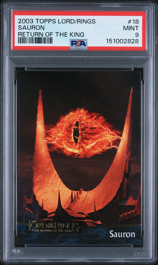 2003 Topps Lord of the Rings Return of the King Sauron #18 PSA 9