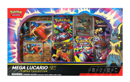 Pokémon Mega Lucario EX Figure Collection Box sealed with promo card and figure