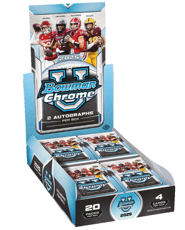 *Pre-Order* 2025 Bowman University Chrome Football Hobby Box