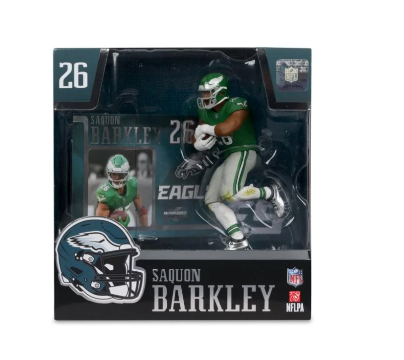 *Pre-Order* NFL SportsPicks Saquon Barkley Philadelphia Eagles - Kelly Green 7" Posed Figure