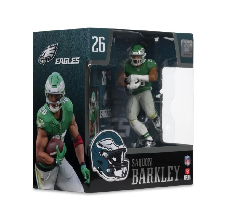 *Pre-Order* NFL SportsPicks Saquon Barkley Philadelphia Eagles - Kelly Green 7" Posed Figure