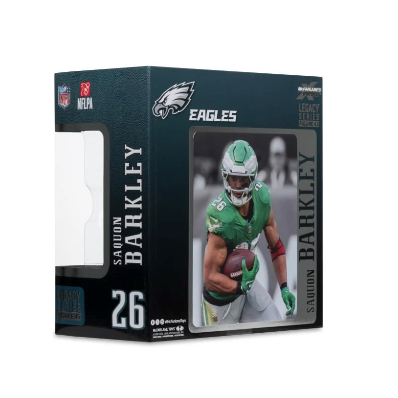 NFL SportsPicks Saquon Barkley Philadelphia Eagles - Kelly Green 7" Posed Figure