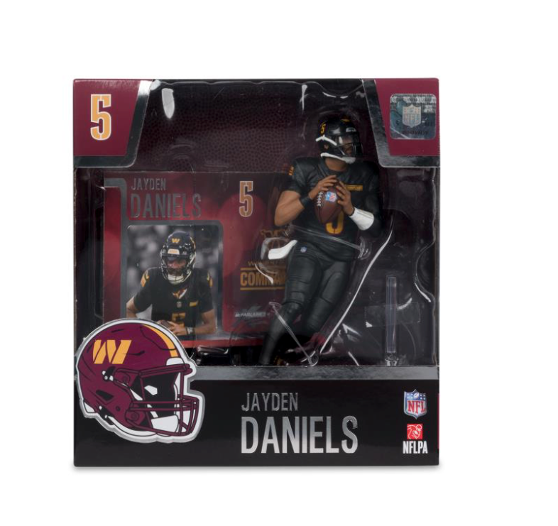 *Pre-Order* NFL SportsPicks Jayden Daniels Washington Commanders Alternate Black Uniform 7" Posed Figure