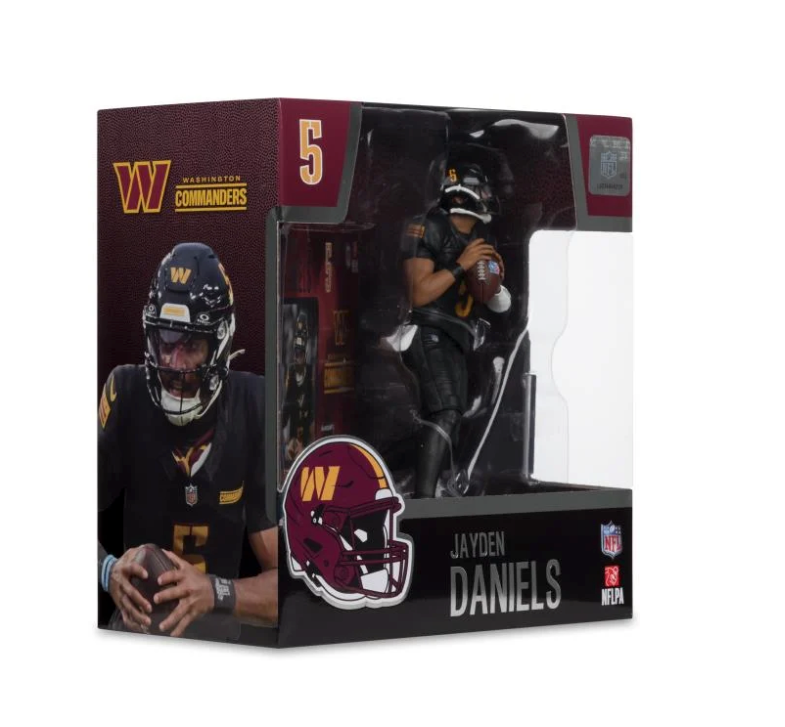 *Pre-Order* NFL SportsPicks Jayden Daniels Washington Commanders Alternate Black Uniform 7" Posed Figure