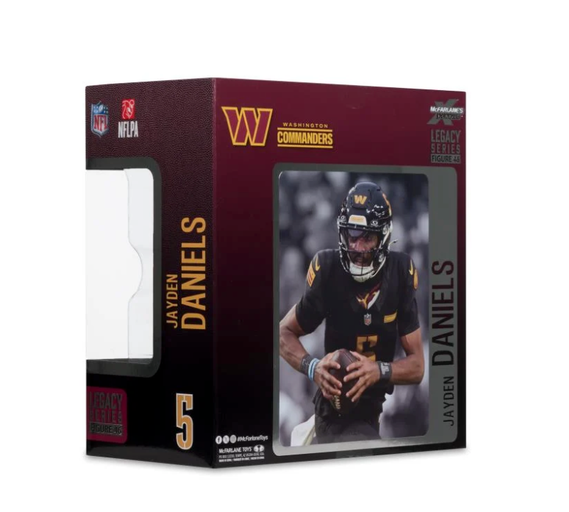 *Pre-Order* NFL SportsPicks Jayden Daniels Washington Commanders Alternate Black Uniform 7" Posed Figure