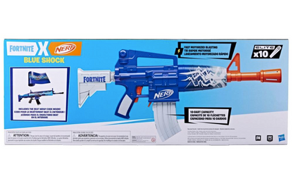 Nerf Fortnite Blue Shock Dart Blaster