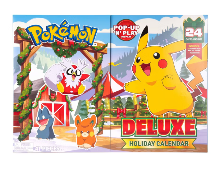 2025 Pokémon Deluxe Holiday Calendar sealed Pokémon card box