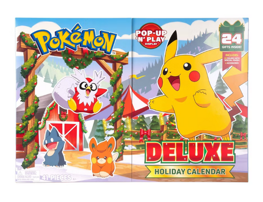 2025 Pokémon Deluxe Holiday Calendar sealed Pokémon card box
