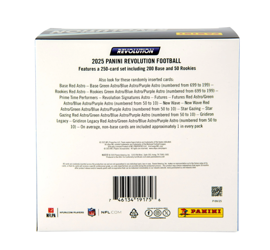 2025 Panini NFL Revolution Mega Box
