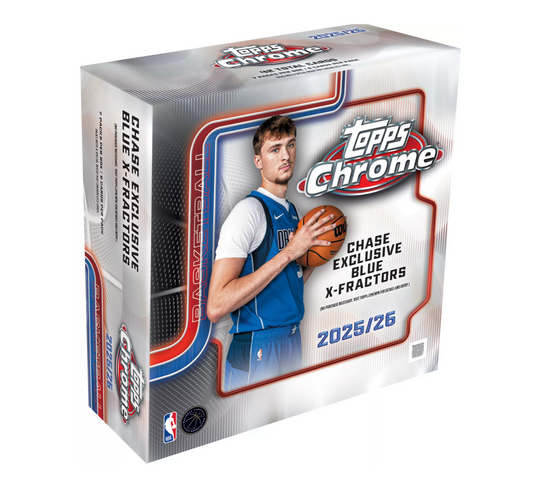 2025 Topps Chrome Basketball Mega Box | NBA Trading Cards