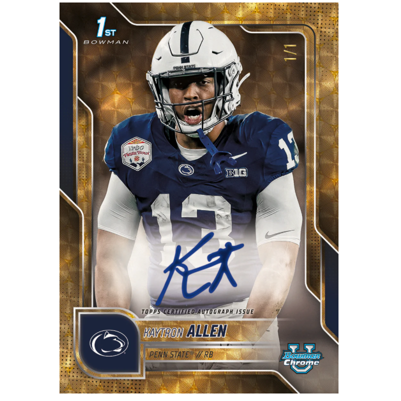 2025 Bowman U Chrome Football Hobby Jumbo Box