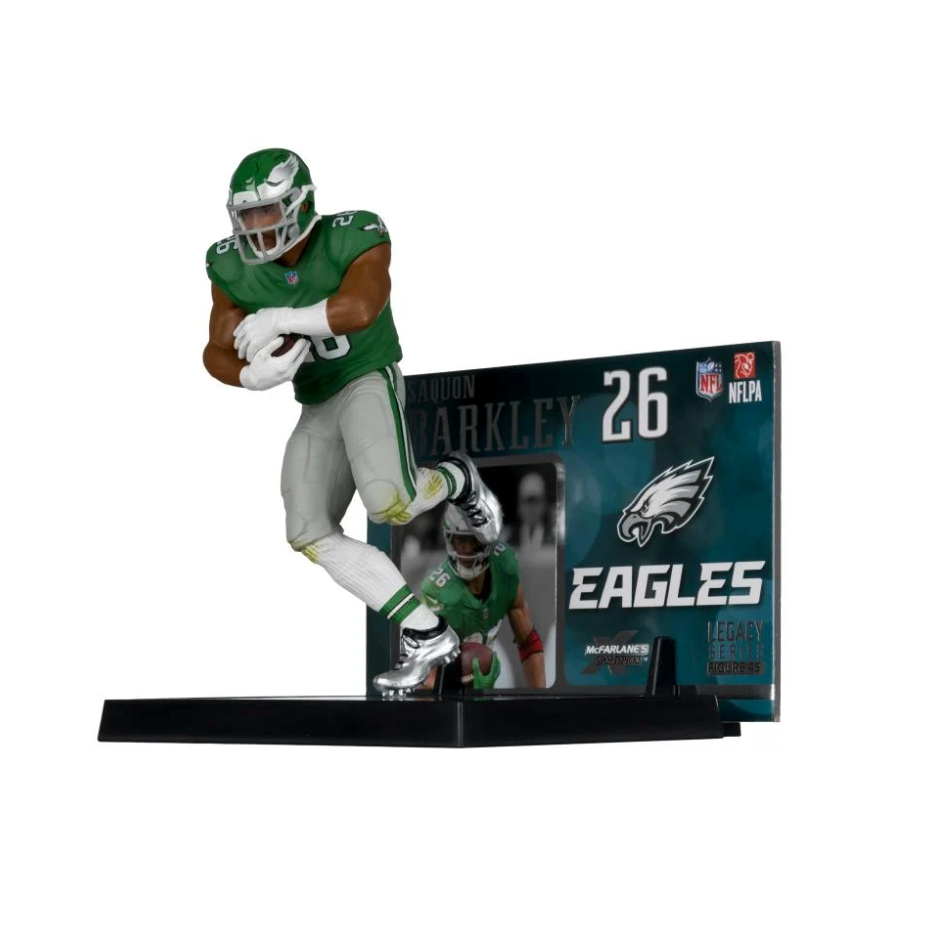 NFL SportsPicks Saquon Barkley Philadelphia Eagles - Kelly Green 7" Posed Figure