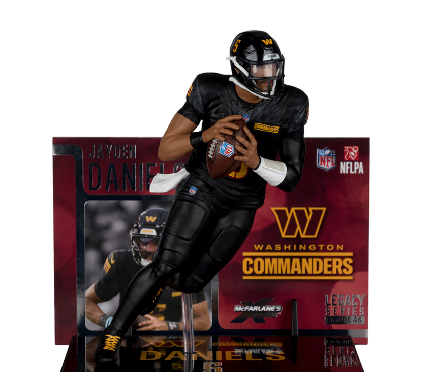 *Pre-Order* NFL SportsPicks Jayden Daniels Washington Commanders Alternate Black Uniform 7" Posed Figure