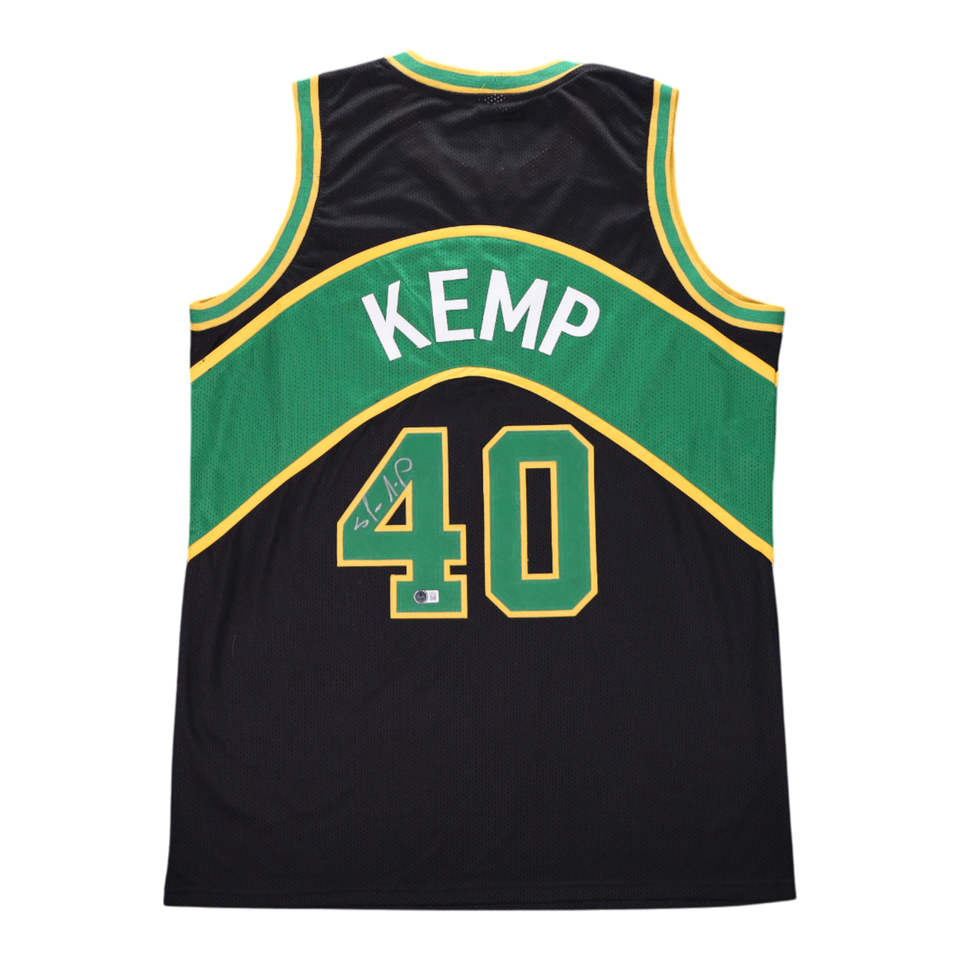 Shawn Kemp Signed Seattle SuperSonics #40 Jersey Beckett Witness Authenticated