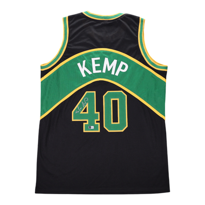 Shawn Kemp Signed Seattle SuperSonics #40 Jersey Beckett Witness Authenticated