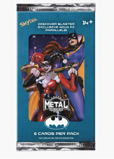 Batman trading card blaster pack metal universe