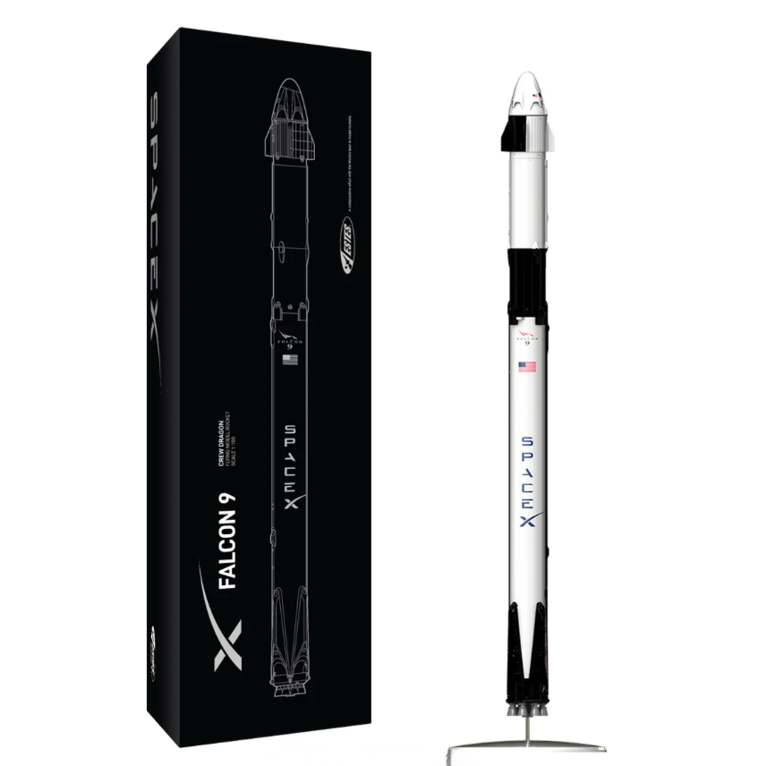 Model Rocket SpaceX Falcon 9 by Estes Rockets with Black Product Box