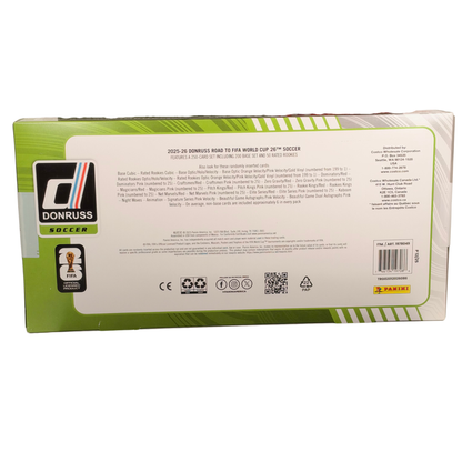 2025-26 Panini Donruss Road to FIFA World Cup Soccer Costco Exclusive Box