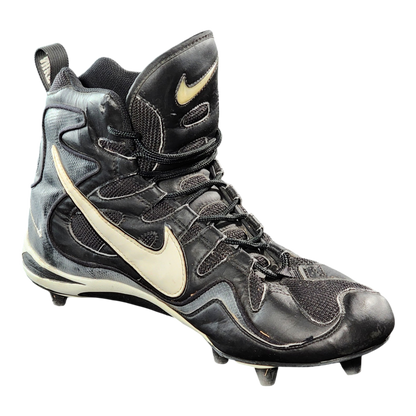 Warren Sapp autographed Nike football cleat black and white side view